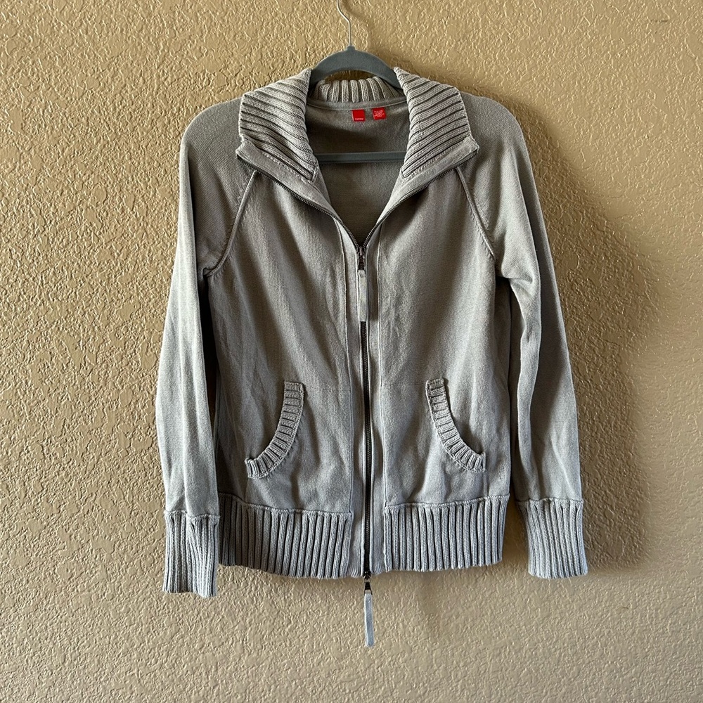 Esprit Light Gray Knit Sweater